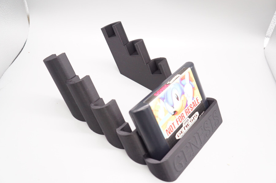 Custom Stack Display Holder for SEGA Genesis Cartridges *Holds 5*