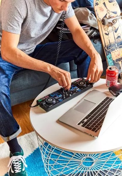 Hercules DJControl Starlight Ultra Portable Compact DJ Controller w/ Case