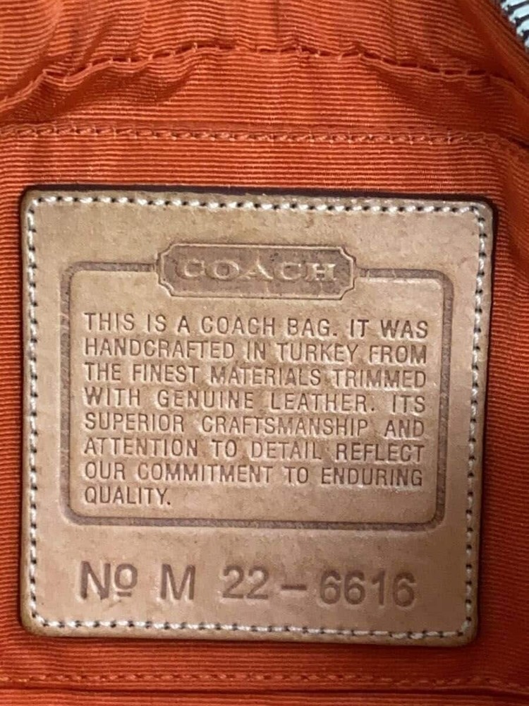 COACH Shoulder Bag -- BEG Overall Pattern