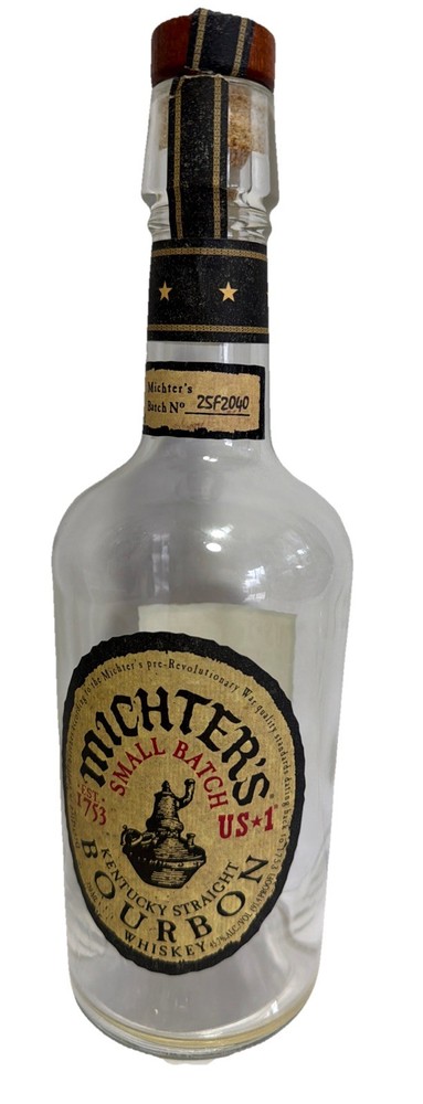 EMPTY Michter's Small Batch US*1 Kentucky Straight Bourbon Whiskey Bottle & Cork