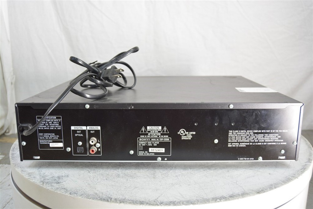 SONY CDP-CE500 5-Disc CD Changer SEE NOTES