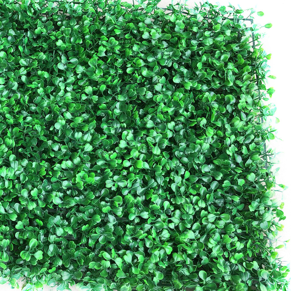 12 Pcs Green Fence Panel Grass Artificial Boxwood Hedge Wall Panels for Backyard