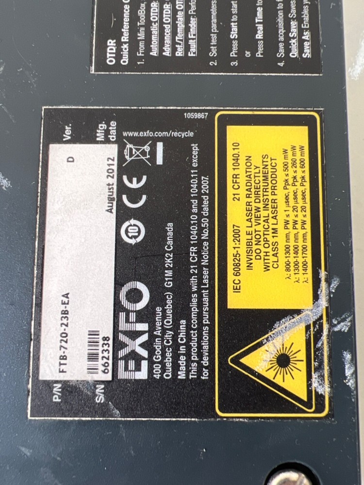 EXFO OTDR FTB-720-23B-EA