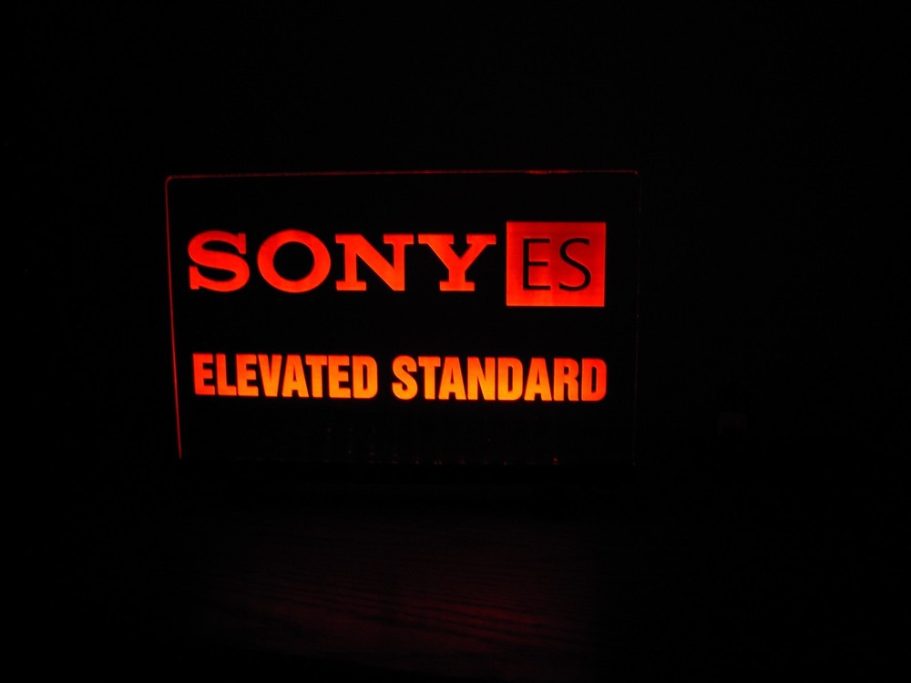 SONY ES ETCHED ACRYLIC LED SIGN