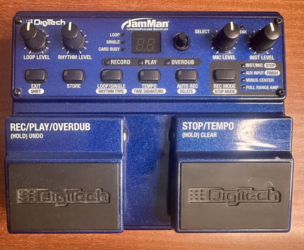Digitech JamMan Loop / Phrase Sampler Effects Pedal With Power Supply