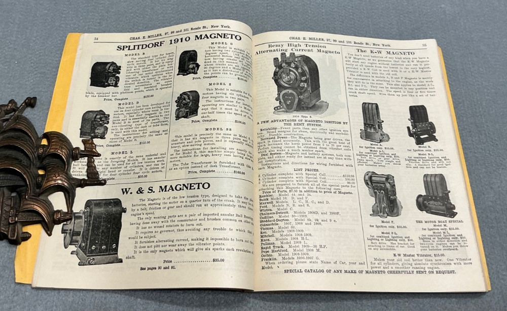 1912 CHAS. E. MILLER AUTO AUTOMOBILE ILLUSTRATED CATALOGUE