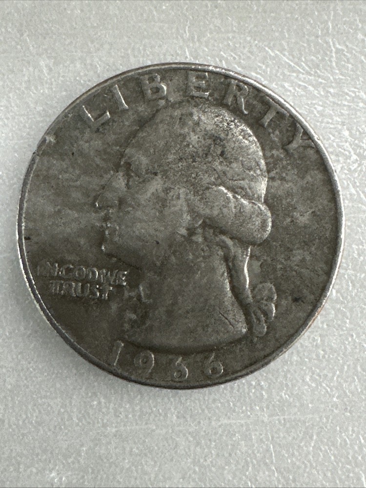 1966 Quarter No Mint Mark & Rim Error Rare