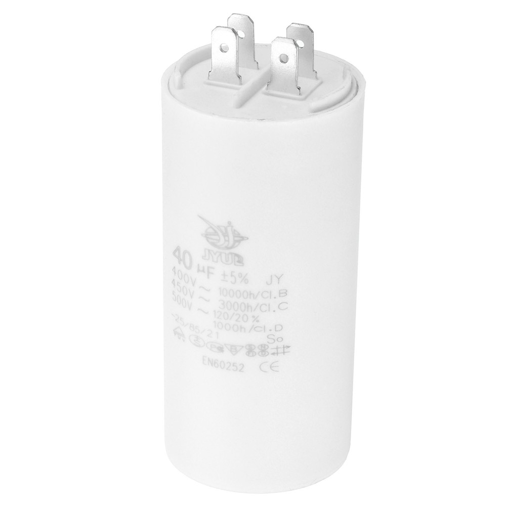 CBB60 40uf Run Capacitor AC450V 4Pin Double Insert for Motor Star 96x45mm