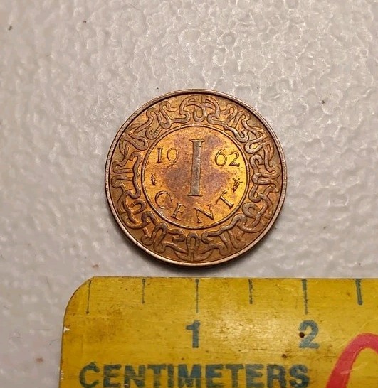 1962 Suriname 1 Cent Coin