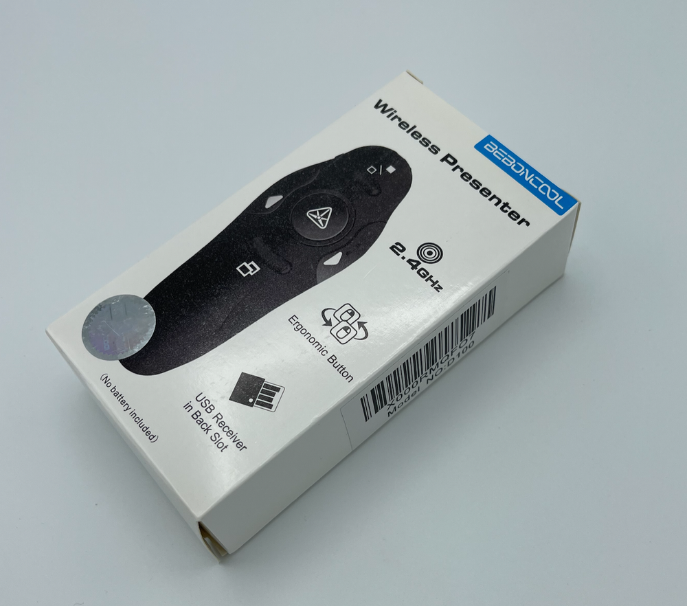 Beboncool 2.4GHz Wireless Presenter Remote Presentation With USB Control