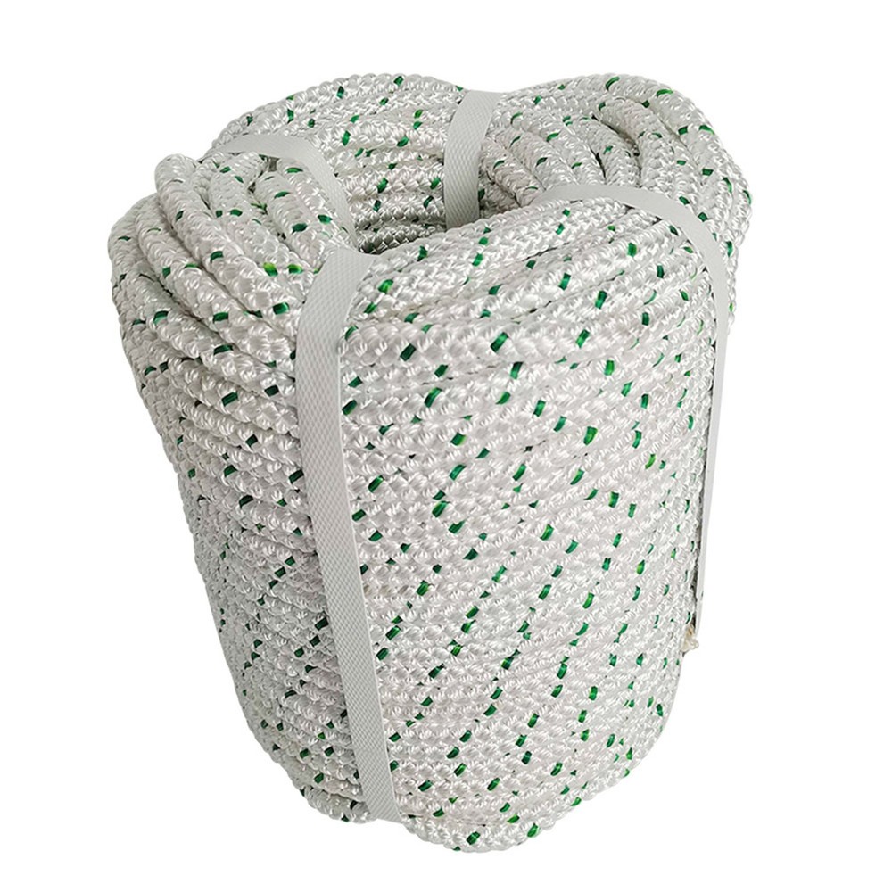 3/8" x 100' Heavy Duty Double Braid Polyester Rope 4800 LBS Breaking Strength
