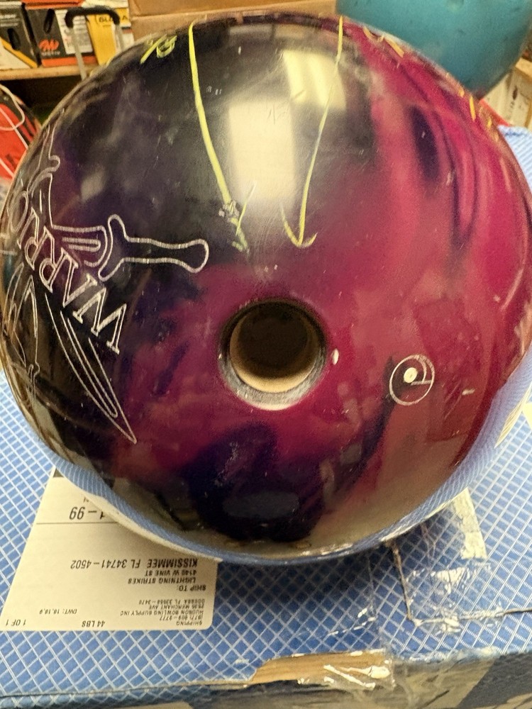 Used Ebonite Warrior Bowling Ball 16 Pounds