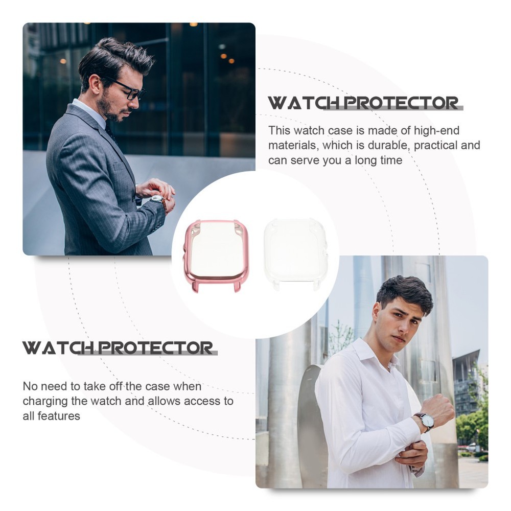 2Pcs Watch Screen Protector Portable Watch Shell Screen Cover Full Case