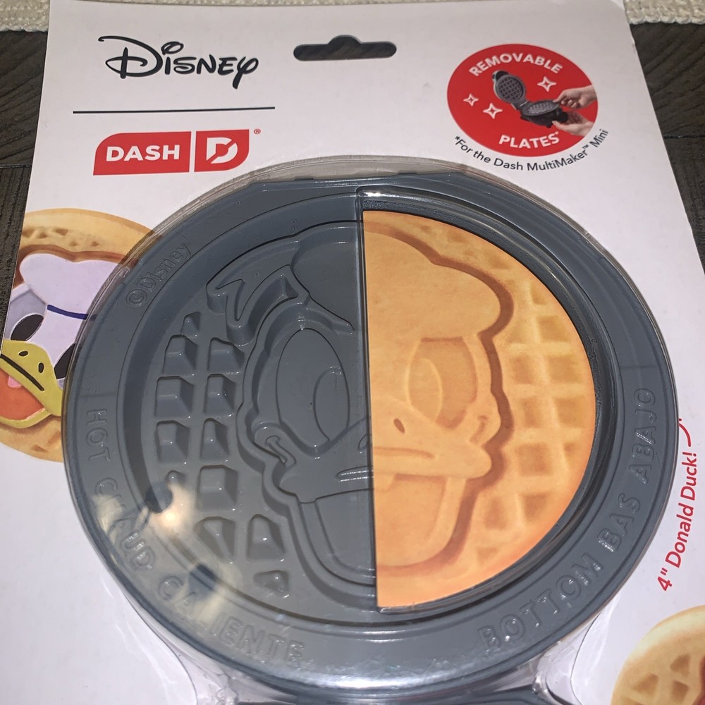 Dash Disney Donald Duck&Daisy Multimaker Removable Mini Waffle Plates NEW!