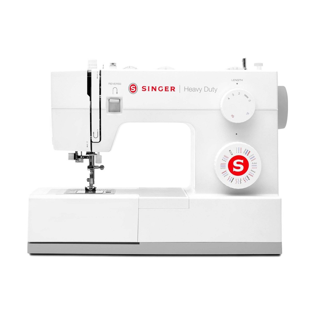 SINGER® Heavy Duty 4452 White Sewing Machine & Extension Table Bundle