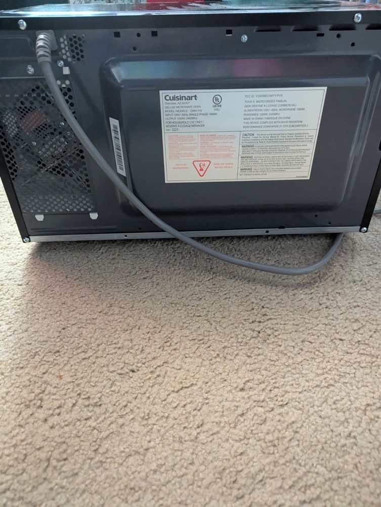 Cuisinart Microwave Oven - Model CMW110-FR