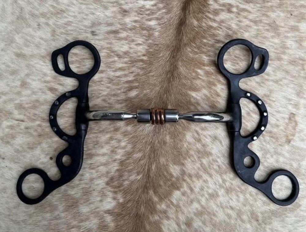 Short Shank 5” Mouth Comfort Jointed Snaffle Copper Rollers Horse Bit