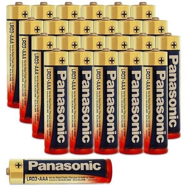 48 Pack Panasonic - AAA - Alkaline Battery - Industrial Grade Bulk Pack