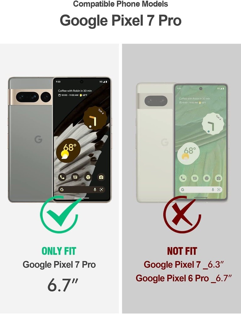 For Google Pixel 7A 7 / 7 Pro Case Shockproof Rugged Hybrid Back Protector Cover