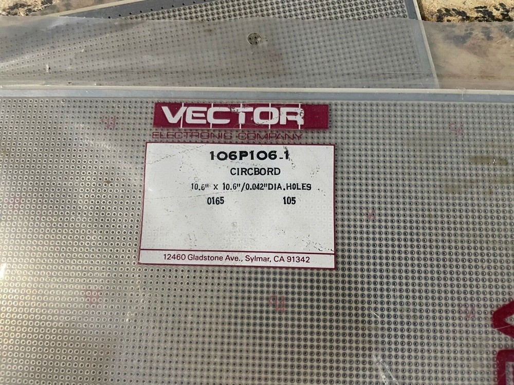 Vector Model: 106P106-1 Pad/Hole Board Vectorbord