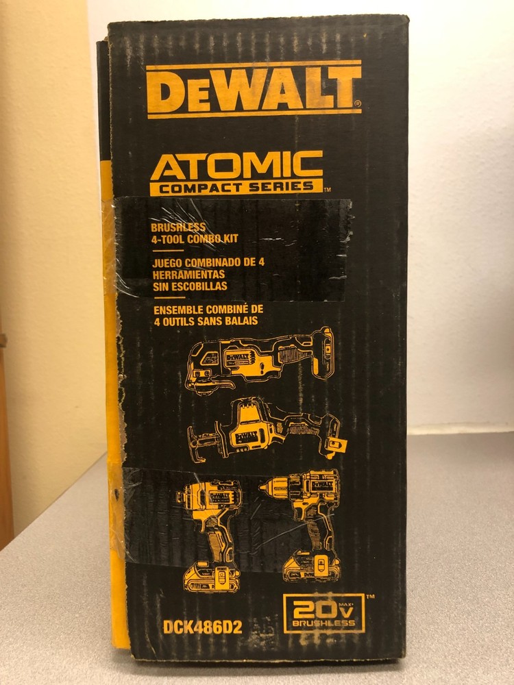 DeWalt DCK486D2 20V MAX ATOMIC Cordless Brushless 4 Tool Combo Kit