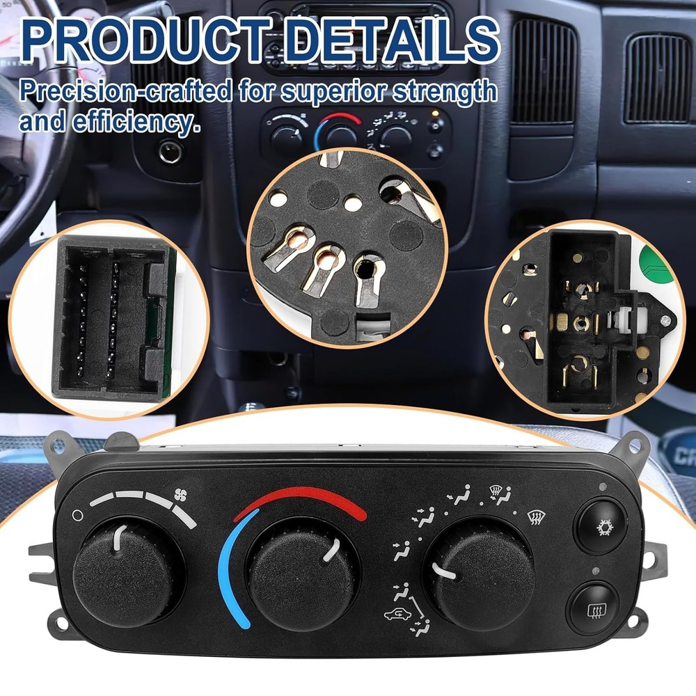 599-212 HVAC Control Module A/C Heater Climate Panel Switch 599-212 Dodge Ram