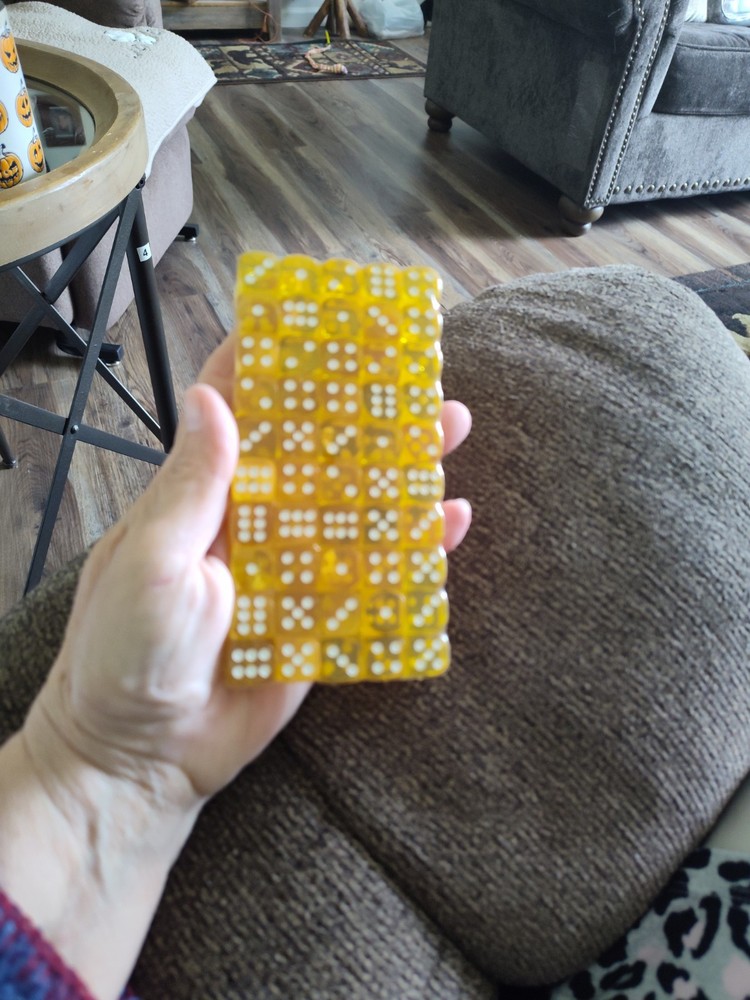 50 Dice Yellow