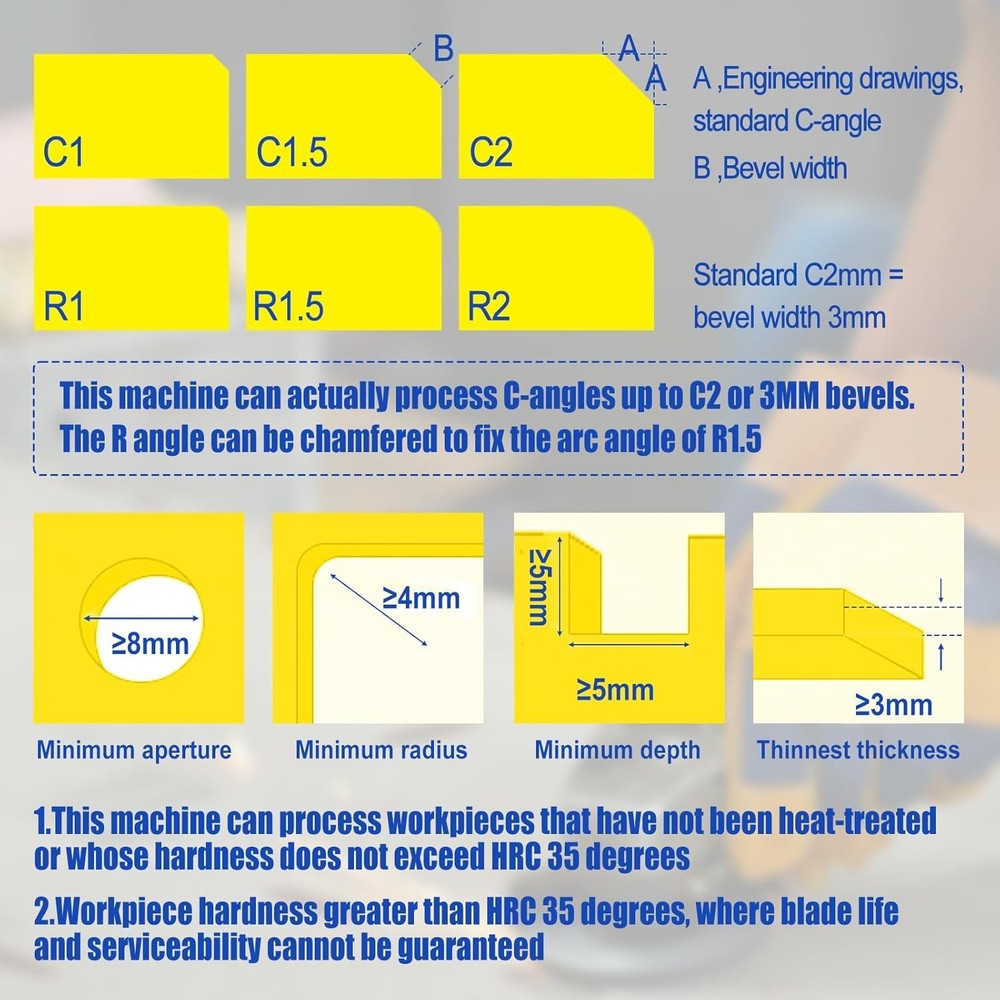 Pneumatic Chamfering Tool Handheld, Mini Air-Powered Chamfering Machine Trimming