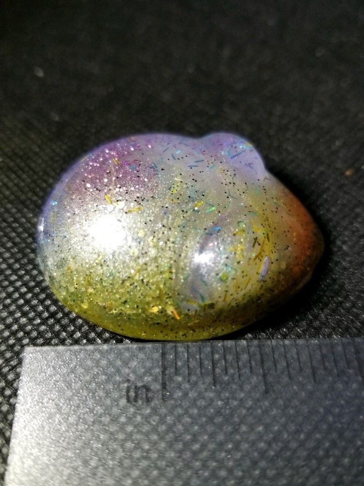 Resin Art Alien , GLOWS, solar system, galaxy, Blacklight, pendant, unique