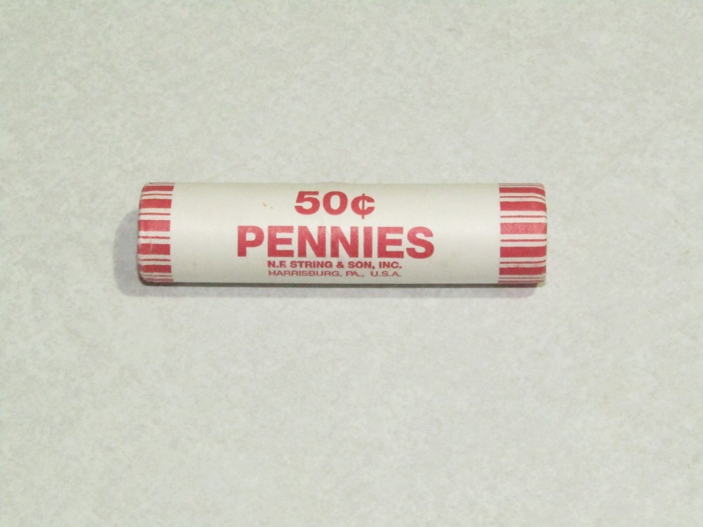 2009 Lincoln Cent Log Cabin Mint Wrapped Roll N F String and Son