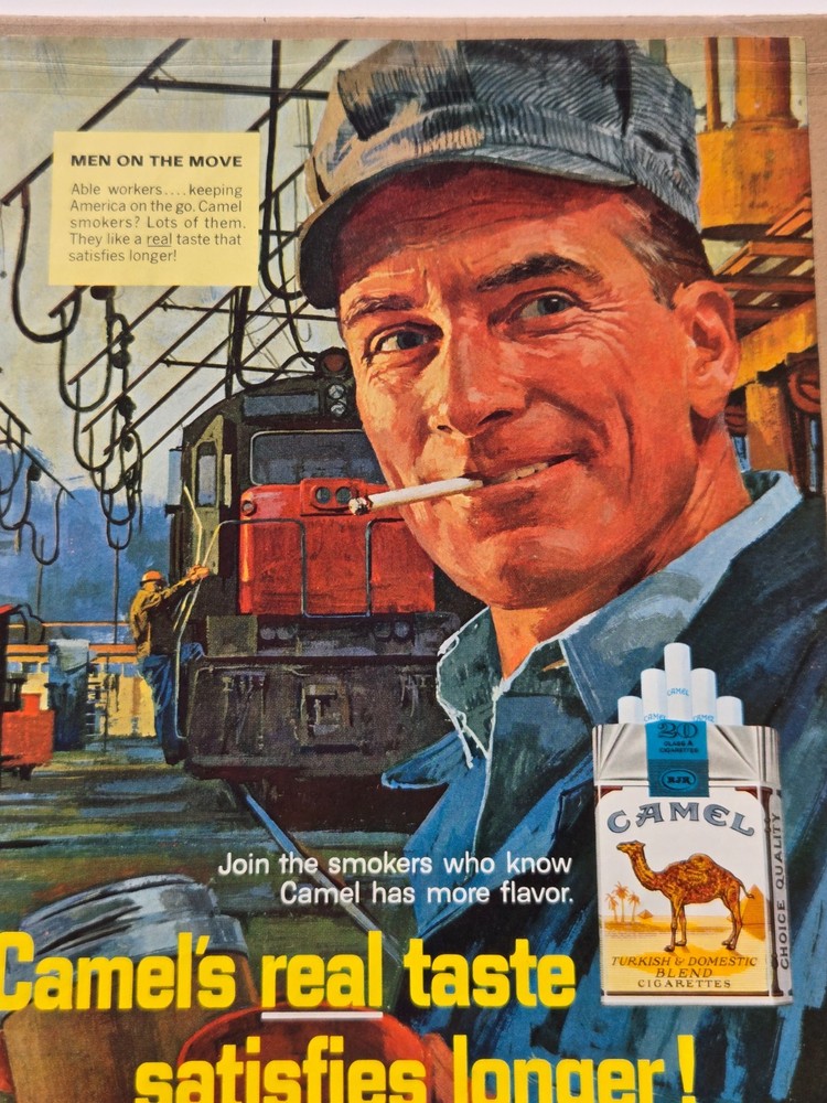 Vintage Camel Cigarette Print Advertisement 1966 Saturday Evening Post Magazine