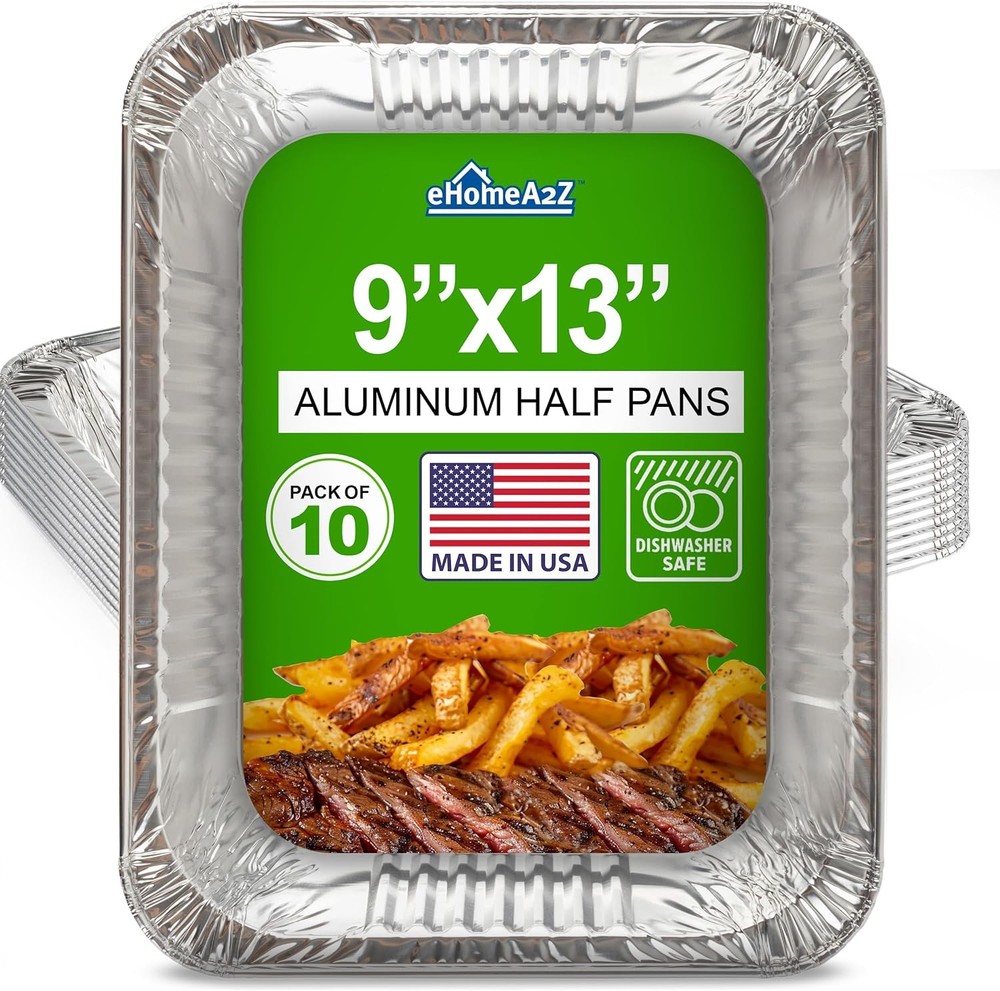 Aluminum Pans Disposable Half Size – MADE IN  – Heavy Duty