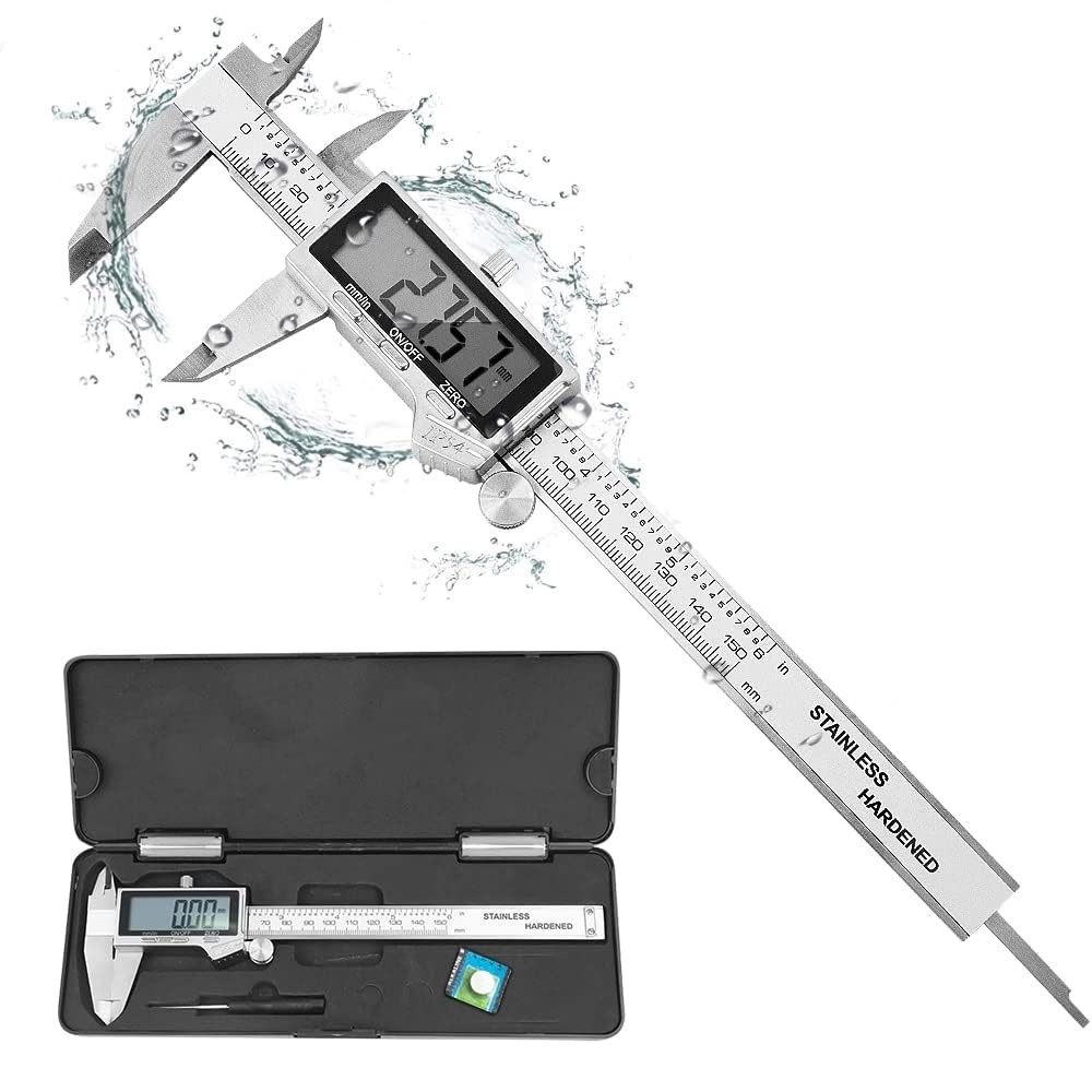 Precision 6 Inch Electronic Digital Vernier Caliper with Extra-Large LCD