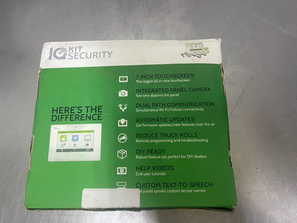 QOLSYS IQ SECURITY KIT CLASSIC VERIZON PANEL KEYPAD MOTION CONTACTS