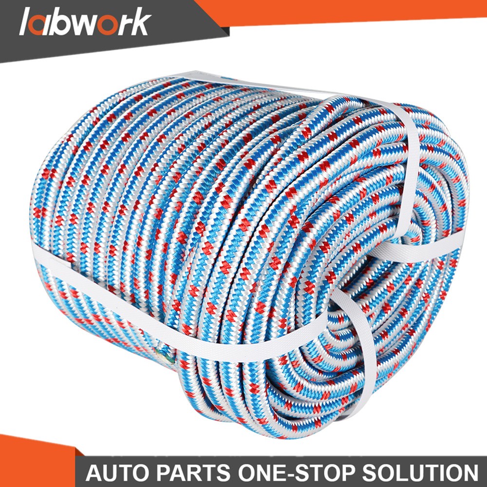 Labwork 1/2"×100' 16 Strand Braided Nylon Polyester Arborist Tree Rope
