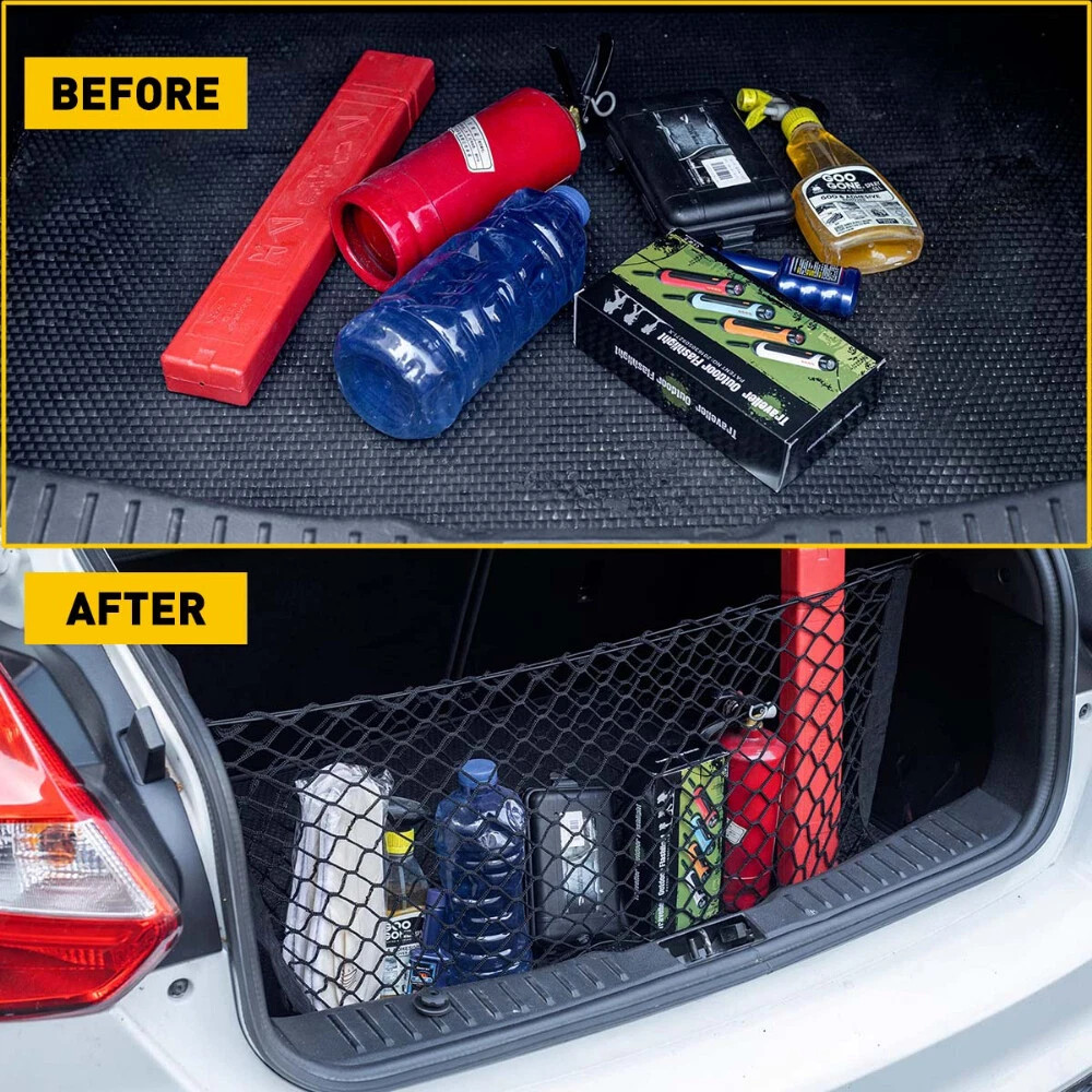 Truck Bed Cargo Net Storage Net Trunk Mesh Organizer Envelope Cargo Net Elastic