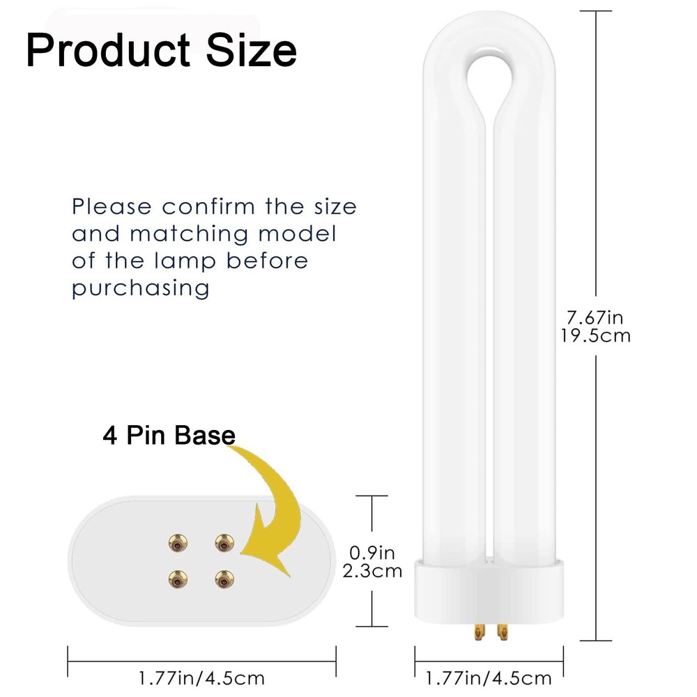 Bug Zapper Light Bulb Replacement for Most 15W with 4-Pin