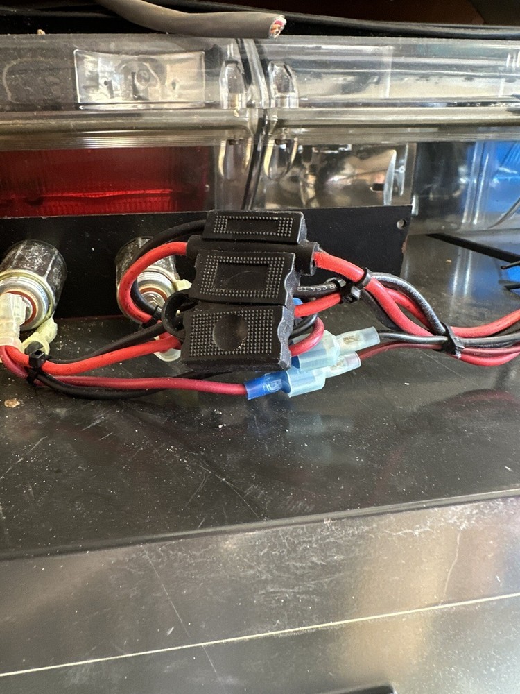 POLICE CENTER CONSOLE 12 VOLT MULTI SOCKET 3 OUTLET OUTLETS Pre Wired Relays