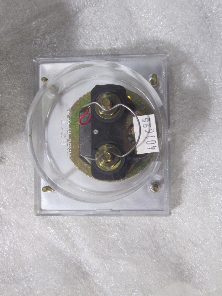 NEW Hoyt 2035 3.5" Rectangular 0-100 DC Amperes Panel Mount Ammeter