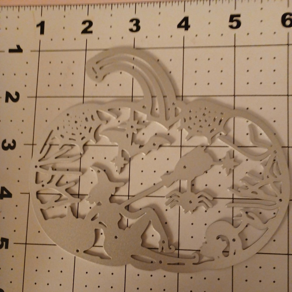 Universal Thin Metal Die Cut Tool Halloween Spider Web Witch bat Pumpkin cat