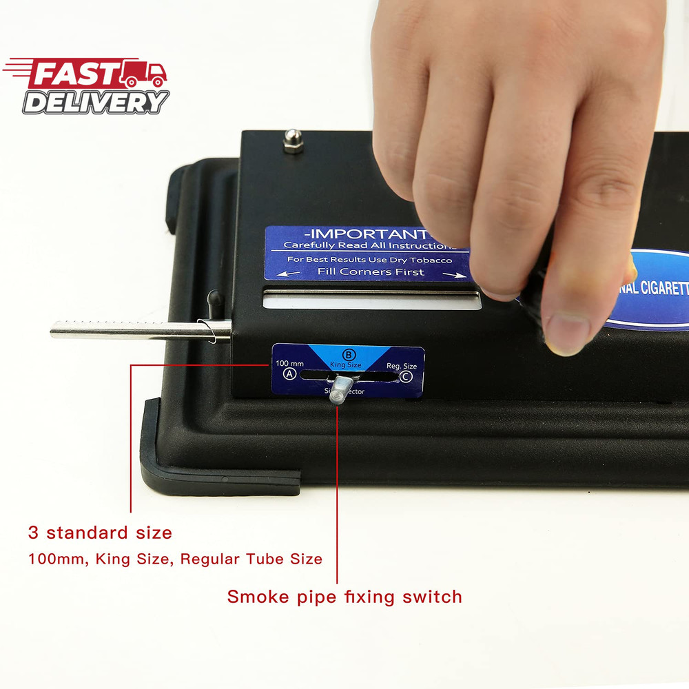 LUCYCAZ Cigarette Rolling Machine, Tobacco Hand Operation Injector Maker Roll Yo