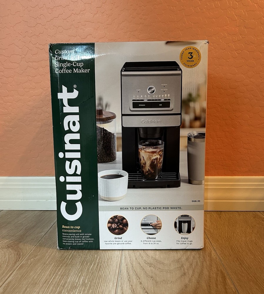 Cuisinart Custom Grind & Brew Single-Cup Coffee Maker DGB-30