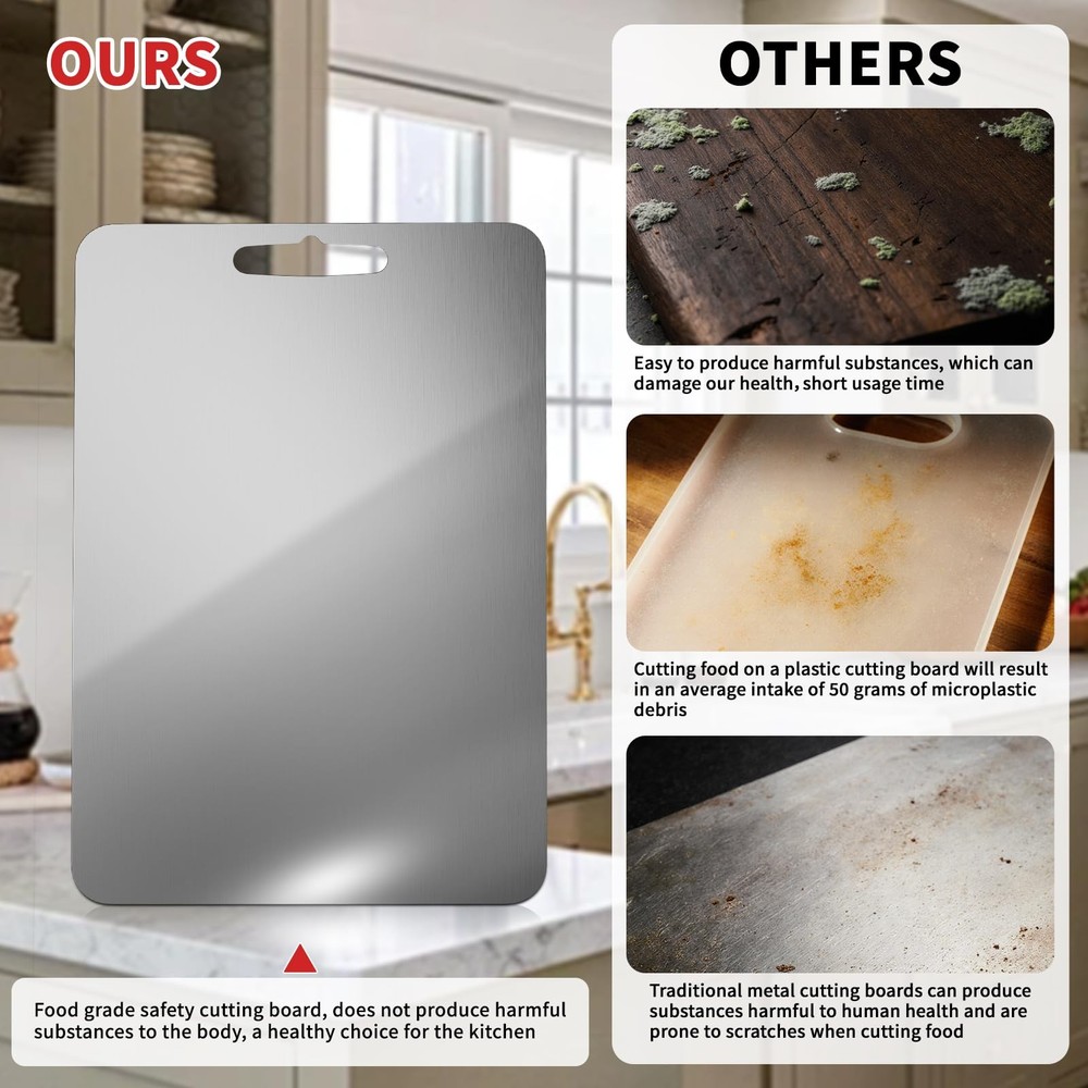 Titanium cutting boards for kitchen,cutting boards non toxic,Dishwasher Safe ...