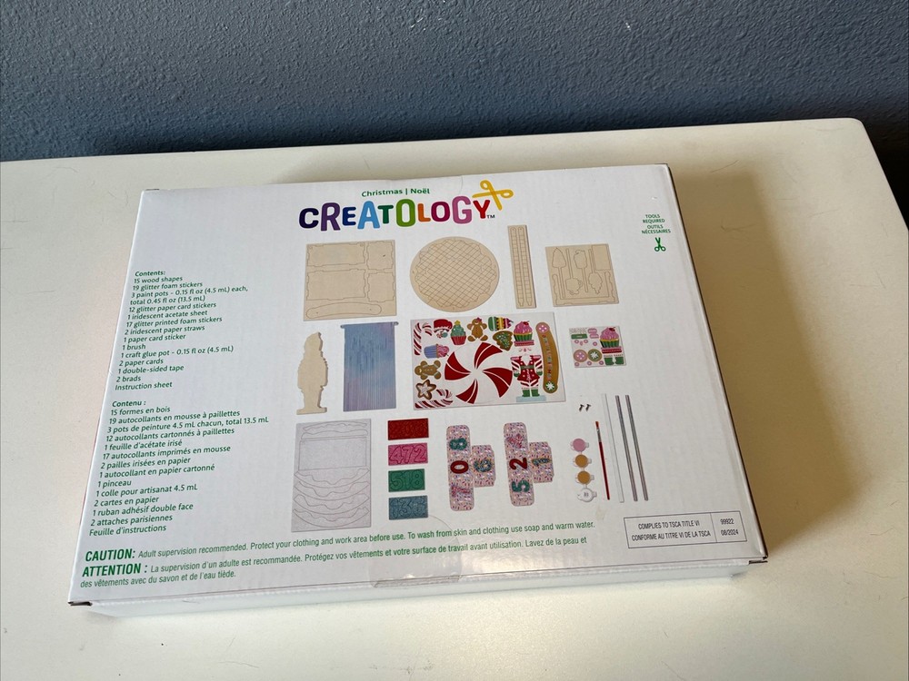 Nutcracker Countdown Kit. ages 6+. Christmas Craft. Creatology. New.