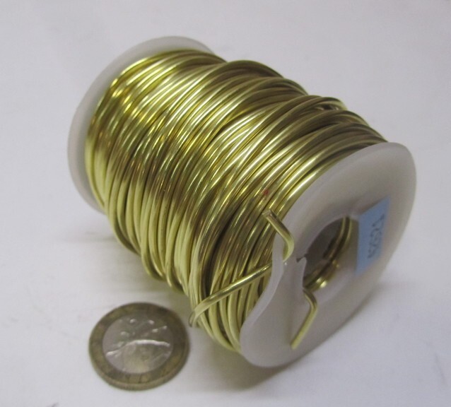 Brass Wire 0.064" Dia. 1 Lb Spool - 83 Ft