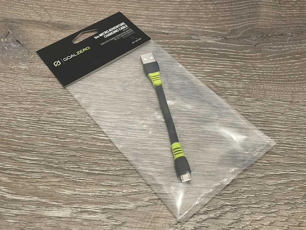 Goal Zero Adventure  5” Micro USB Charging Cable (Yeti/Sherpa) Solar Battery