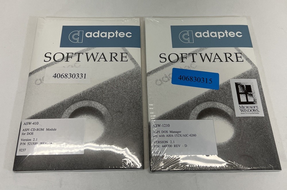 NEW Adaptec Software ASW-410 Version 2.1 & ASW-1210 Version 2.1