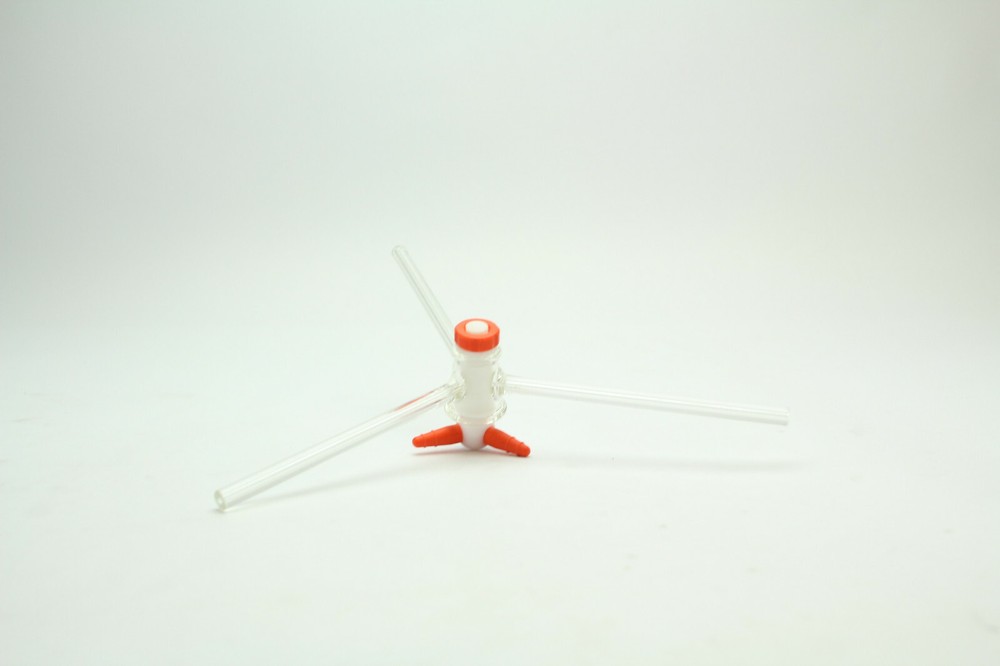 Pyrex 1MM 3-Way Glass Stopcock New