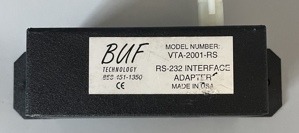 Untested — BUF Technology Interface Adapter VTA-2001-RS RS-232 — See Description