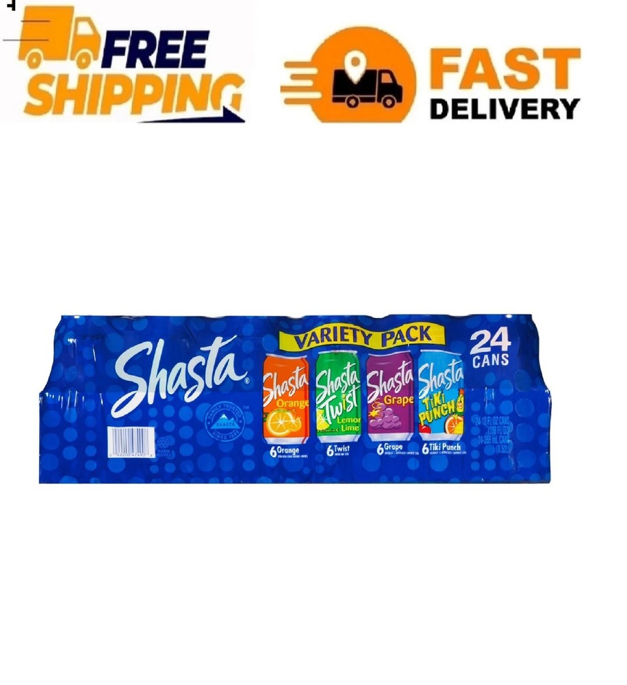 Shasta Soda Variety Pack 12 fl. oz., 24 pk.